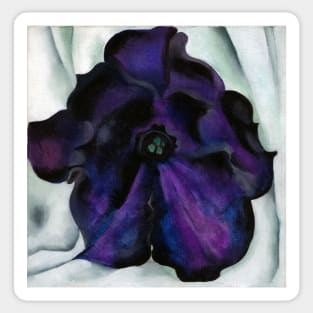 High Resolution Purple Petunia by Georgia O'Keeffe Sticker